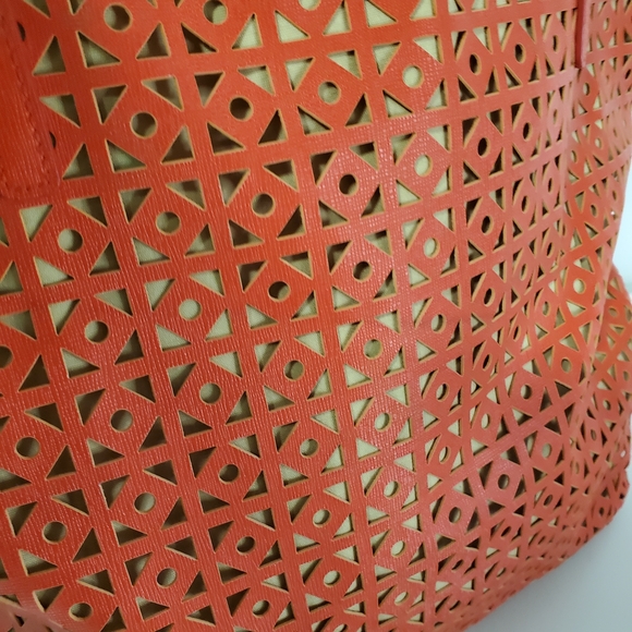 Banana Republic Red and Tan Tote Bag - Picture 6 of 14